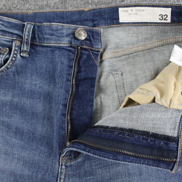 Rag Bone Jeans Womens 32 Blue Sofie High Rise Ultra Wide Leg Frayed Hem Casual - Picture 6 of 16